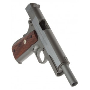 Страйкбольный пистолет CyberGun Colt 1911 M1911 MK IV Series 70 Stainless Silver Co2 Full Metal - Blowback - 180529